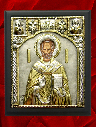 Sfantul Nicolae 2 icoana din argint